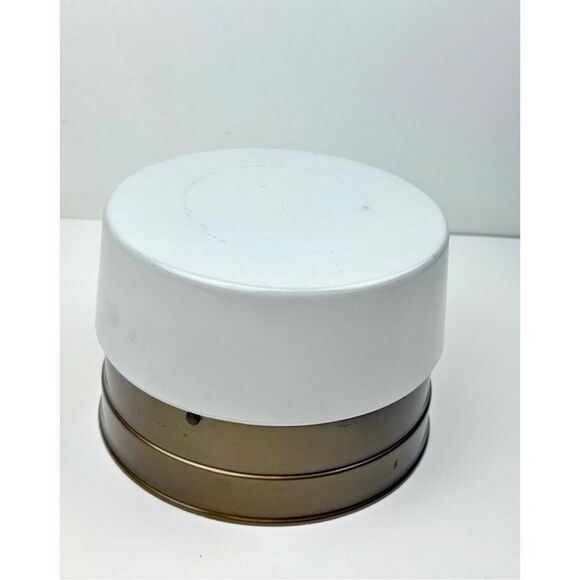 Vintage Lite Trend Milk Glass Globe Ceiling Light Shade & Fixture Incandescent - Picture 3 of 12